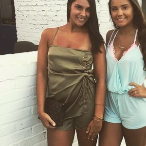 Sabo Skirt Green Playsuit